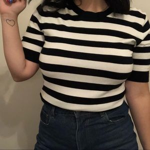 Stripe Short Sleeve Zara Sweater